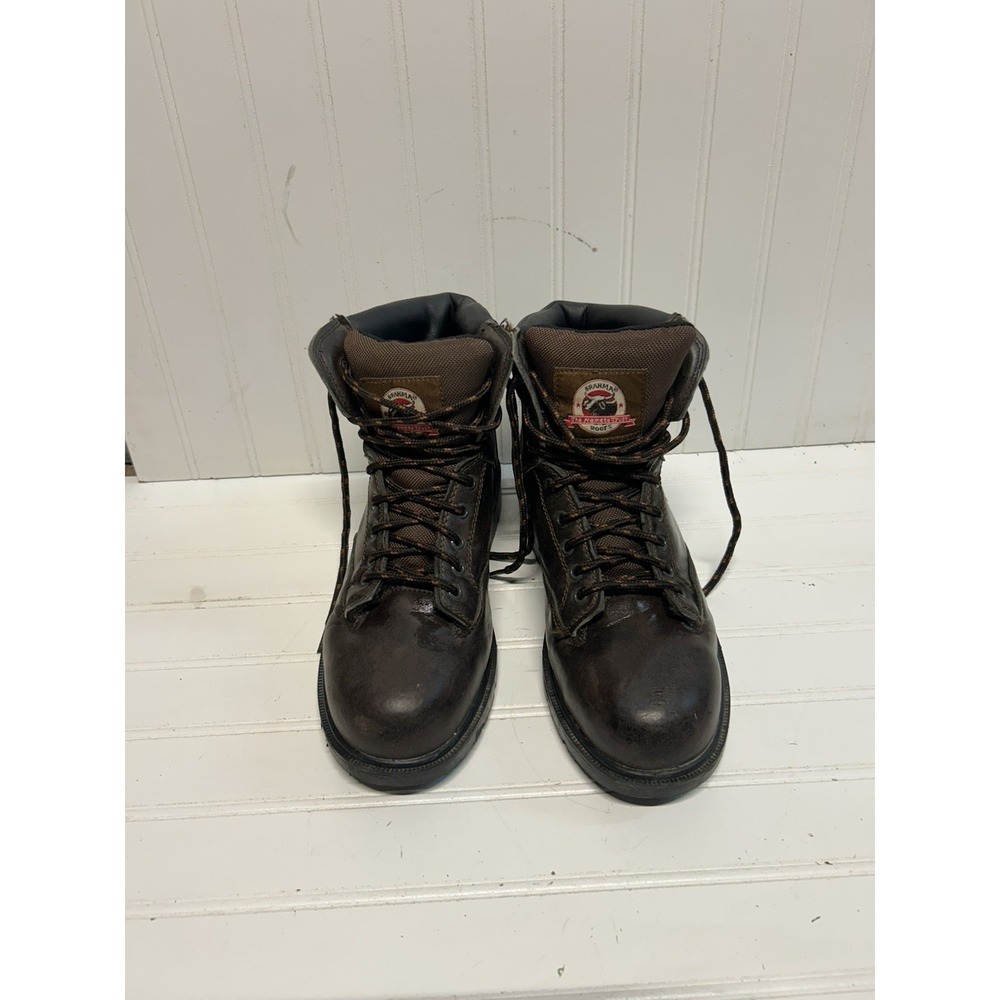 Brahama Boots Mens Size 8 Brown Steel Toe
